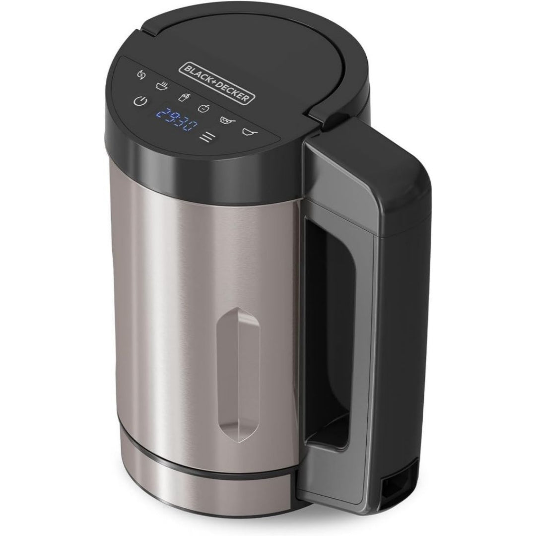 Blender chauffant et machine à soupe blanc en aluminium pour voyage