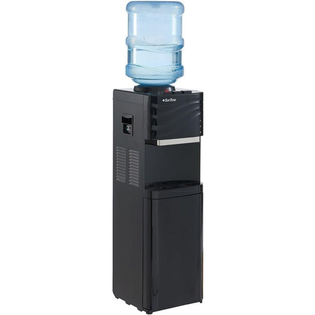 Distributeur d'eau chaude en verre trempé 1.5 l 1200 w noir