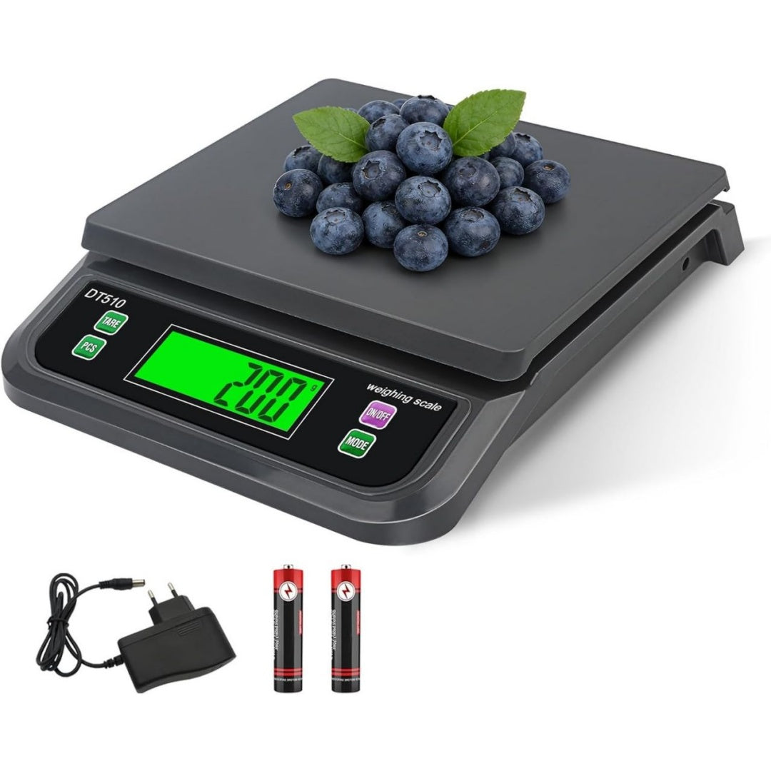 Balance de cuisine en verre trempé 5 l 1200 w noir