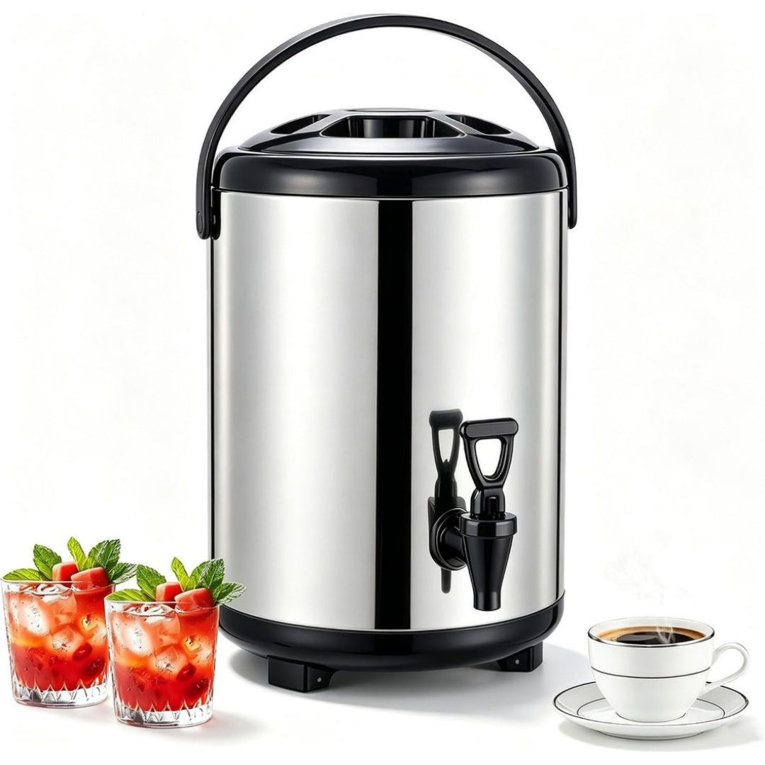 Distributeur d'eau chaude 4.5 l en bambou 2000 w noir