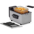 Friteuse en bambou 1800 w 6 l blanc