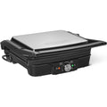 Appareil à sandwich et presse à panini 1800 w en acier inoxydable 2 l pour camping blanc