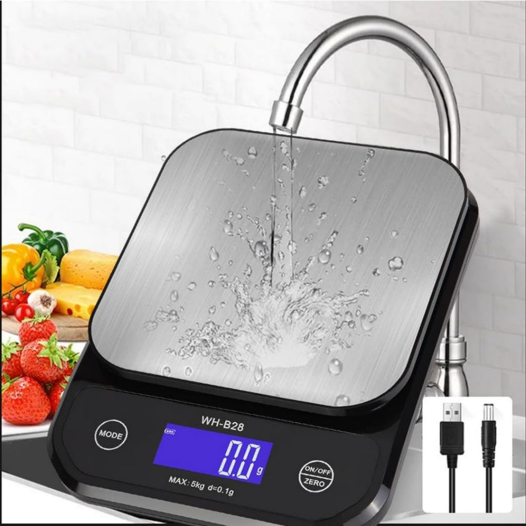 Balance de cuisine 1500 w en verre trempé 0.8 l blanc